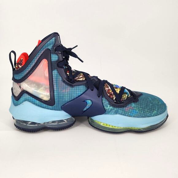 Nike LeBron 19 "Fast Food" Basketball Shoes – Dutch Blue Size 18 - Picture 2 of 16